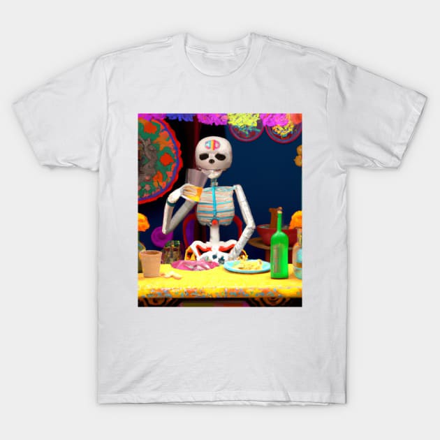 Day of the Dead Altar History T-Shirt by JohnCorney